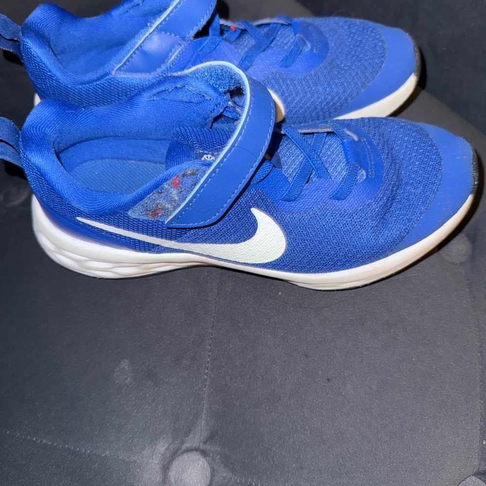 Nike Kids Blue and White Athletic Sneakers